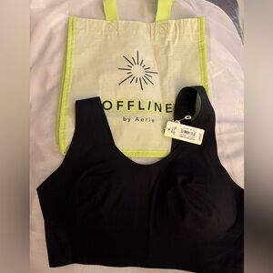 Aerie Smoothez Black Seamless Bra/Bralette - NWT - Size MEDIUM but (RUNS SMALL)